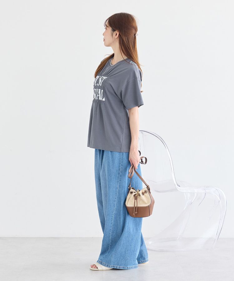 earth music&ecology「シャーリングロゴTシャツ」|Tシャツ・カットソー|