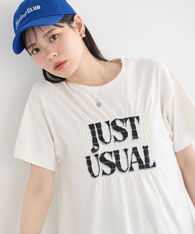 earth music&ecology「シャーリングロゴTシャツ」|Tシャツ・カットソー|