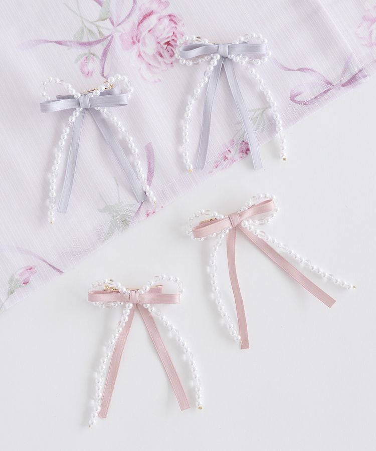 Maison de FLEUR「パールリボンクリップSET」|その他|