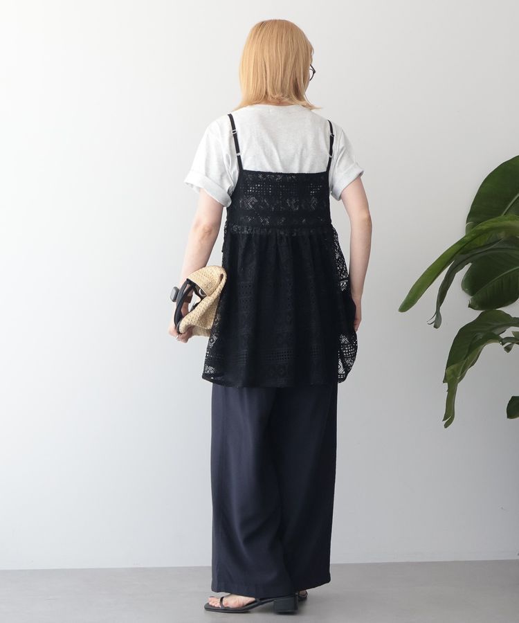 AMERICAN HOLIC「【WEB限定】前後2WAYレースキャミソールチュニック」|ベスト・ジレ|