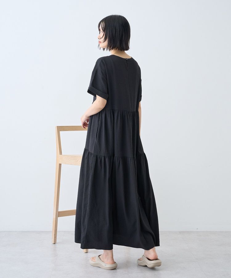 AMERICAN HOLIC「【WEB限定】サッカーティアードワンピース＜丈違い＞【UVカット・イージーケア】」|ワンピース|