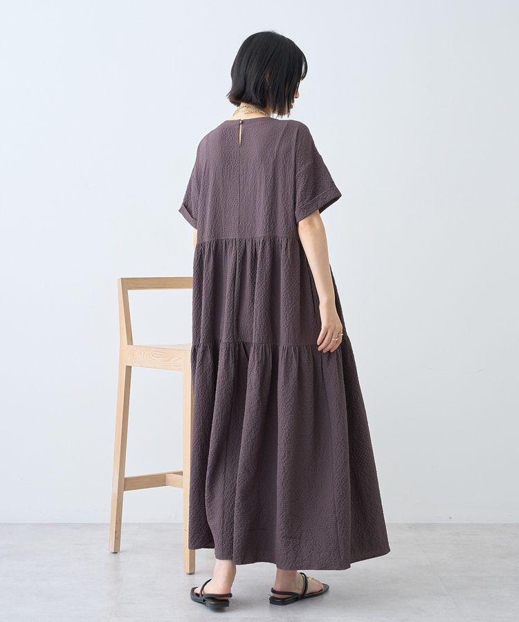 AMERICAN HOLIC「【WEB限定】サッカーティアードワンピース＜丈違い＞【UVカット・イージーケア】」|ワンピース|