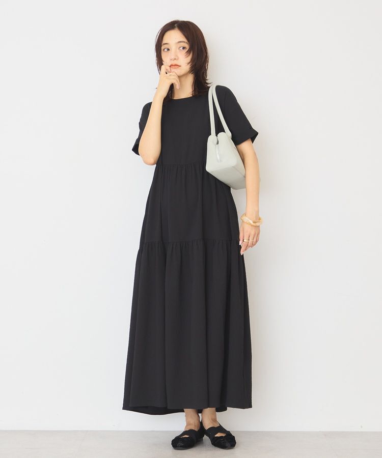 AMERICAN HOLIC「【WEB限定】サッカーティアードワンピース＜丈違い＞【UVカット・イージーケア】」|ワンピース|