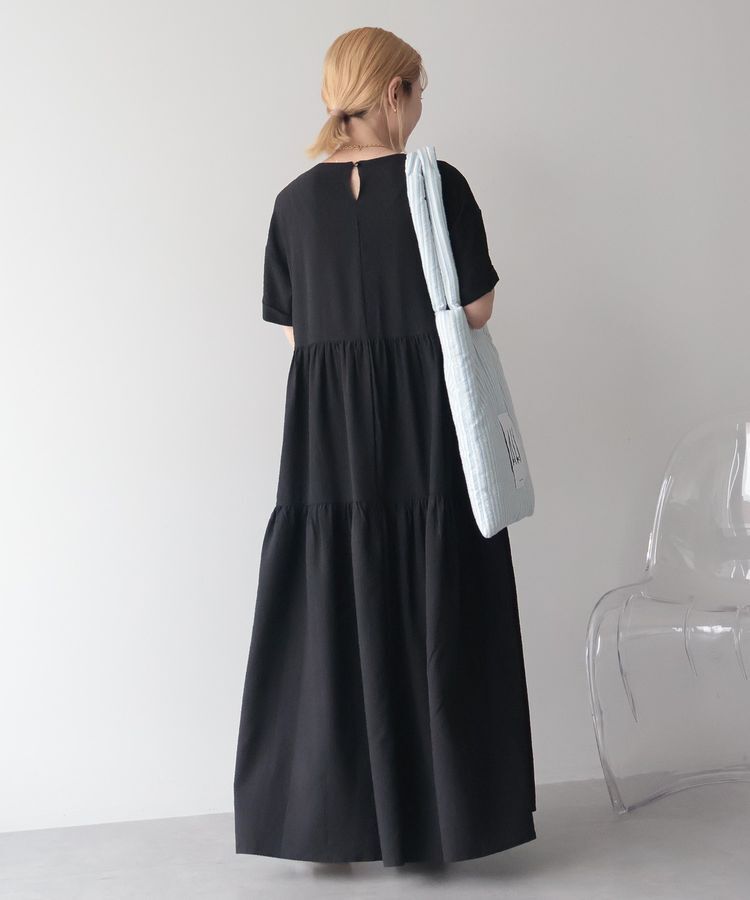 AMERICAN HOLIC「【WEB限定】サッカーティアードワンピース＜丈違い＞【UVカット・イージーケア】」|ワンピース|