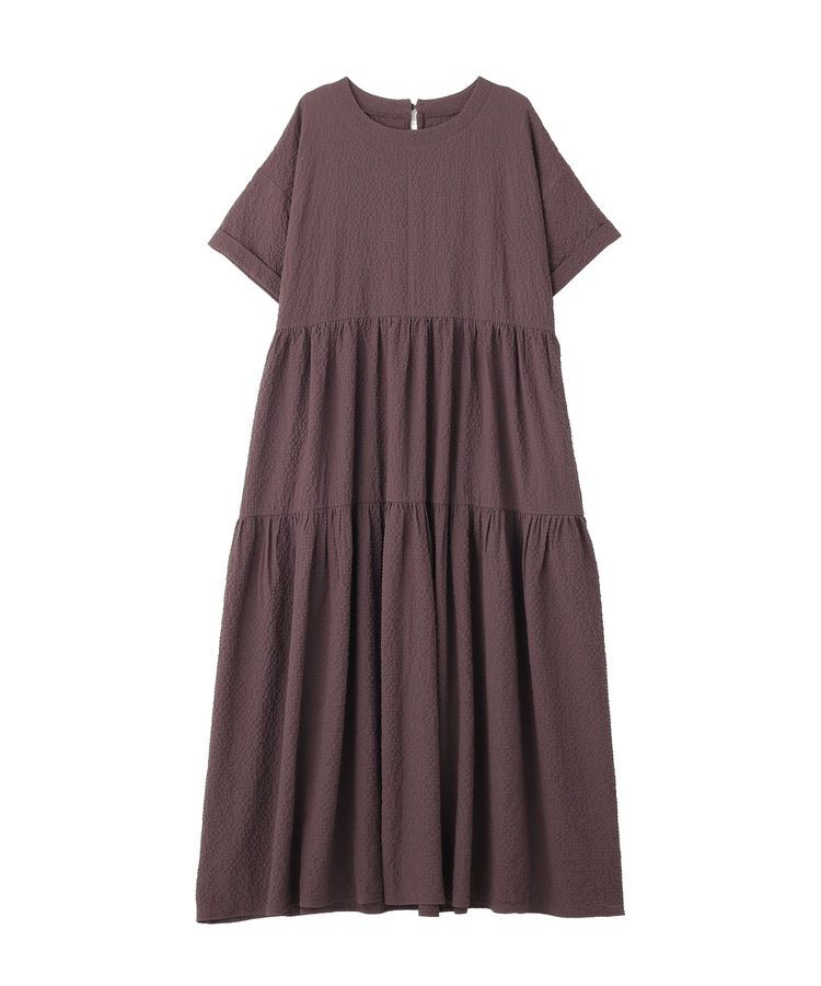 AMERICAN HOLIC「【WEB限定】サッカーティアードワンピース＜丈違い＞【UVカット・イージーケア】」|ワンピース|