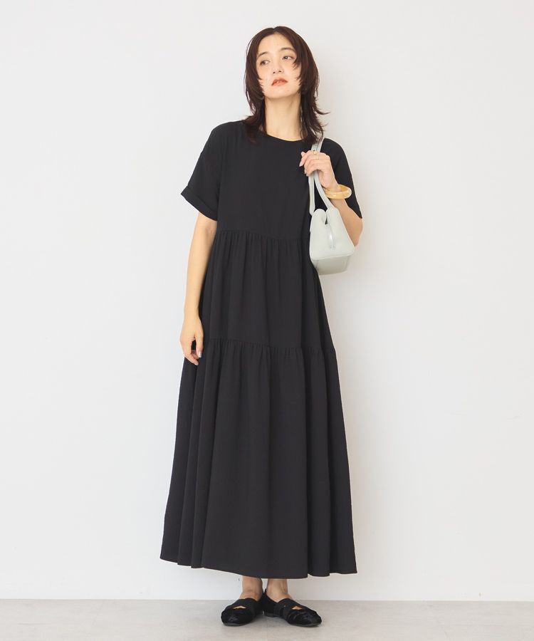 AMERICAN HOLIC「【WEB限定】サッカーティアードワンピース＜丈違い＞【UVカット・イージーケア】」|ワンピース|