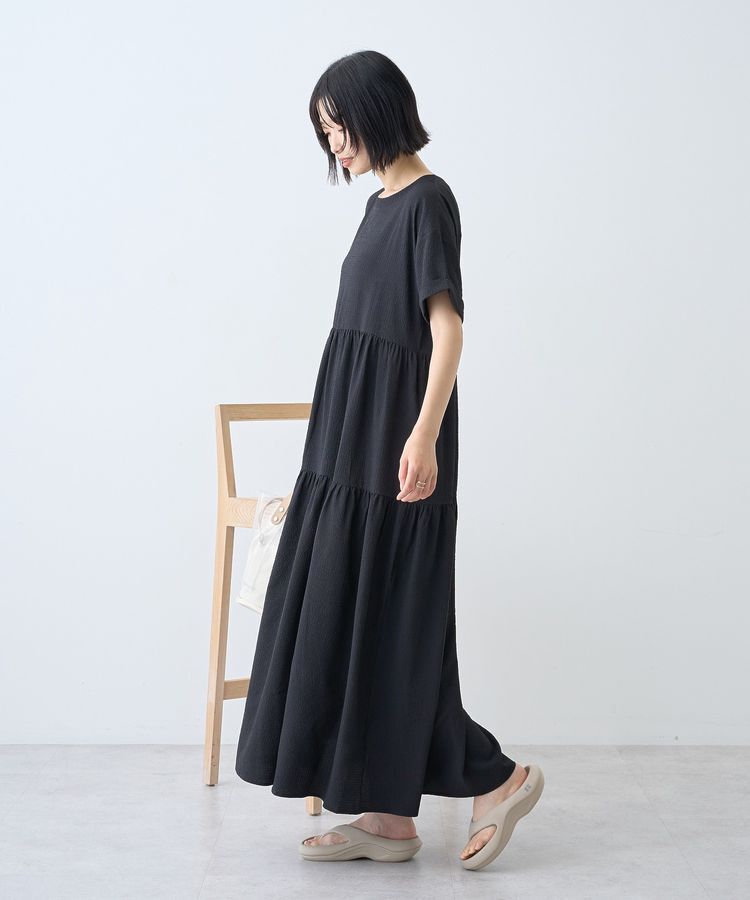 AMERICAN HOLIC「【WEB限定】サッカーティアードワンピース＜丈違い＞【UVカット・イージーケア】」|ワンピース|