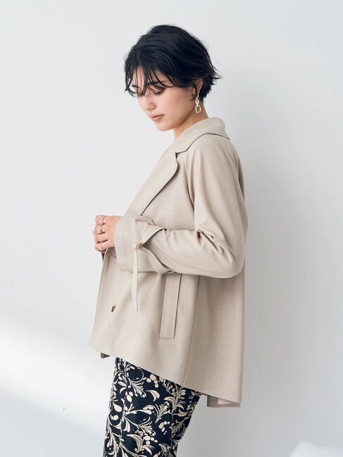 YECCA VECCA「パイピングショートトレンチコート」|その他|