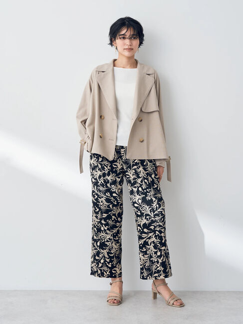 YECCA VECCA「パイピングショートトレンチコート」|その他|