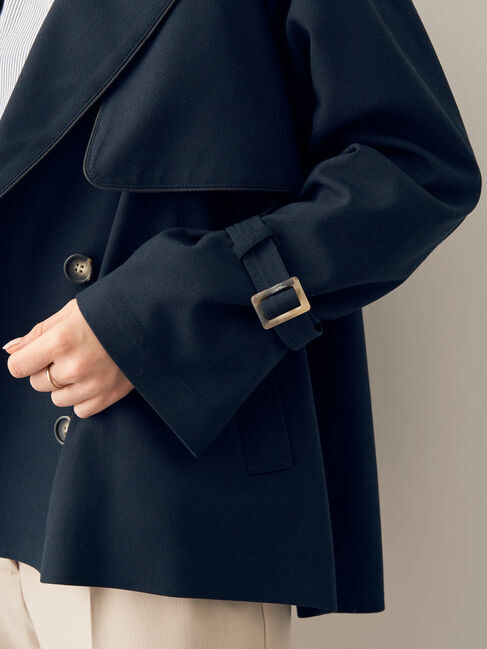YECCA VECCA「パイピングショートトレンチコート」|その他|