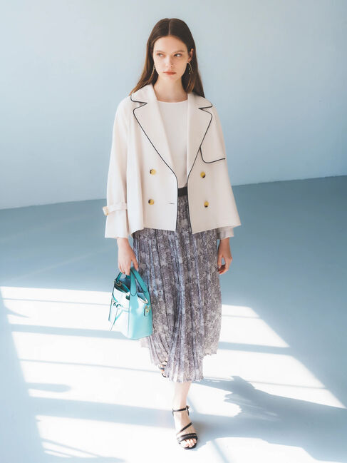 YECCA VECCA「パイピングショートトレンチコート」|その他|