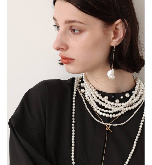 allureville「淡水パールピアス」|ピアス|