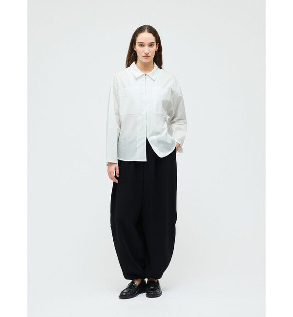mizuiro ind「mizuiro ind ジップシャツ」|シャツ・ブラウス|