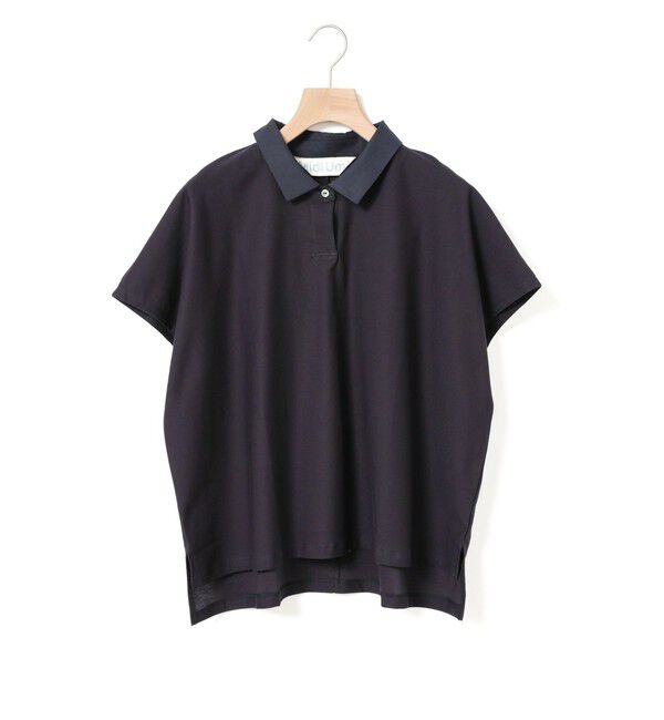MidiUmi「MidiUmi ポロノースリーブプルオーバー」|Tシャツ・カットソー|ネイビー