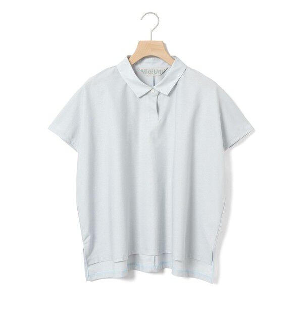 MidiUmi「MidiUmi ポロノースリーブプルオーバー」|Tシャツ・カットソー|ライトグレー
