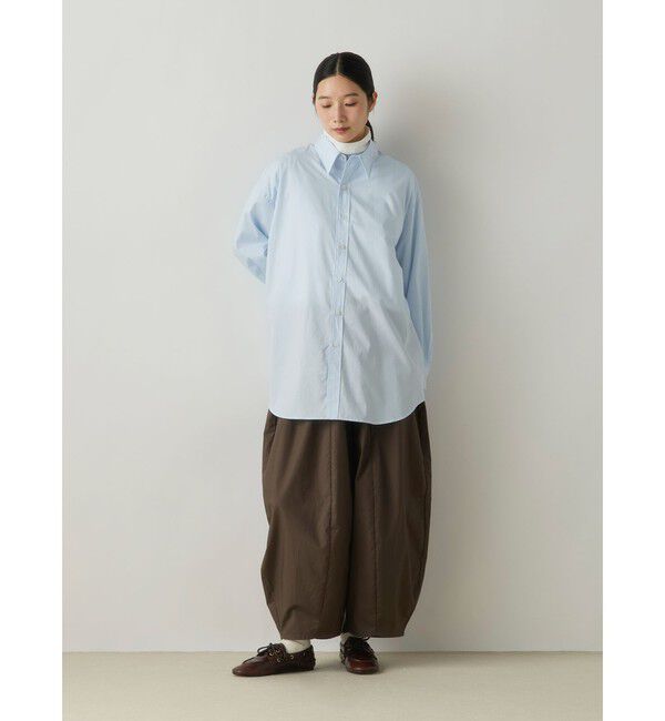 MidiUmi「MidiUmi オーバーサイズシャツ」|シャツ・ブラウス|サックス