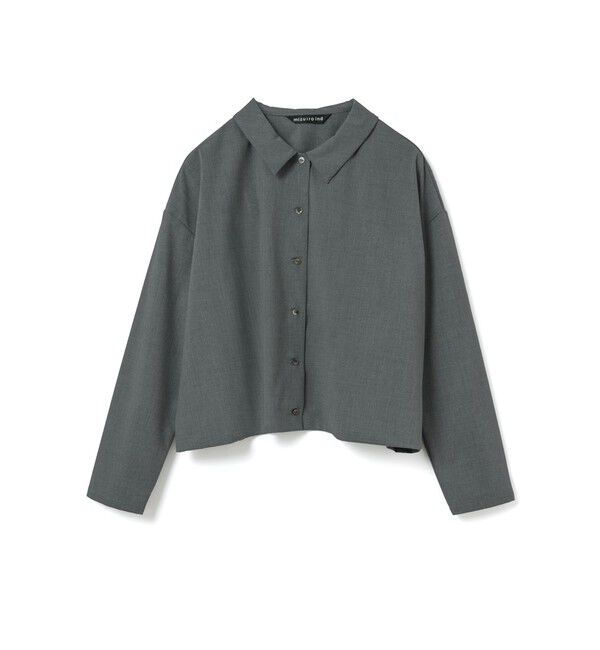 mizuiro ind「mizuiro ind T/Rワイドシャツ」|シャツ・ブラウス|
