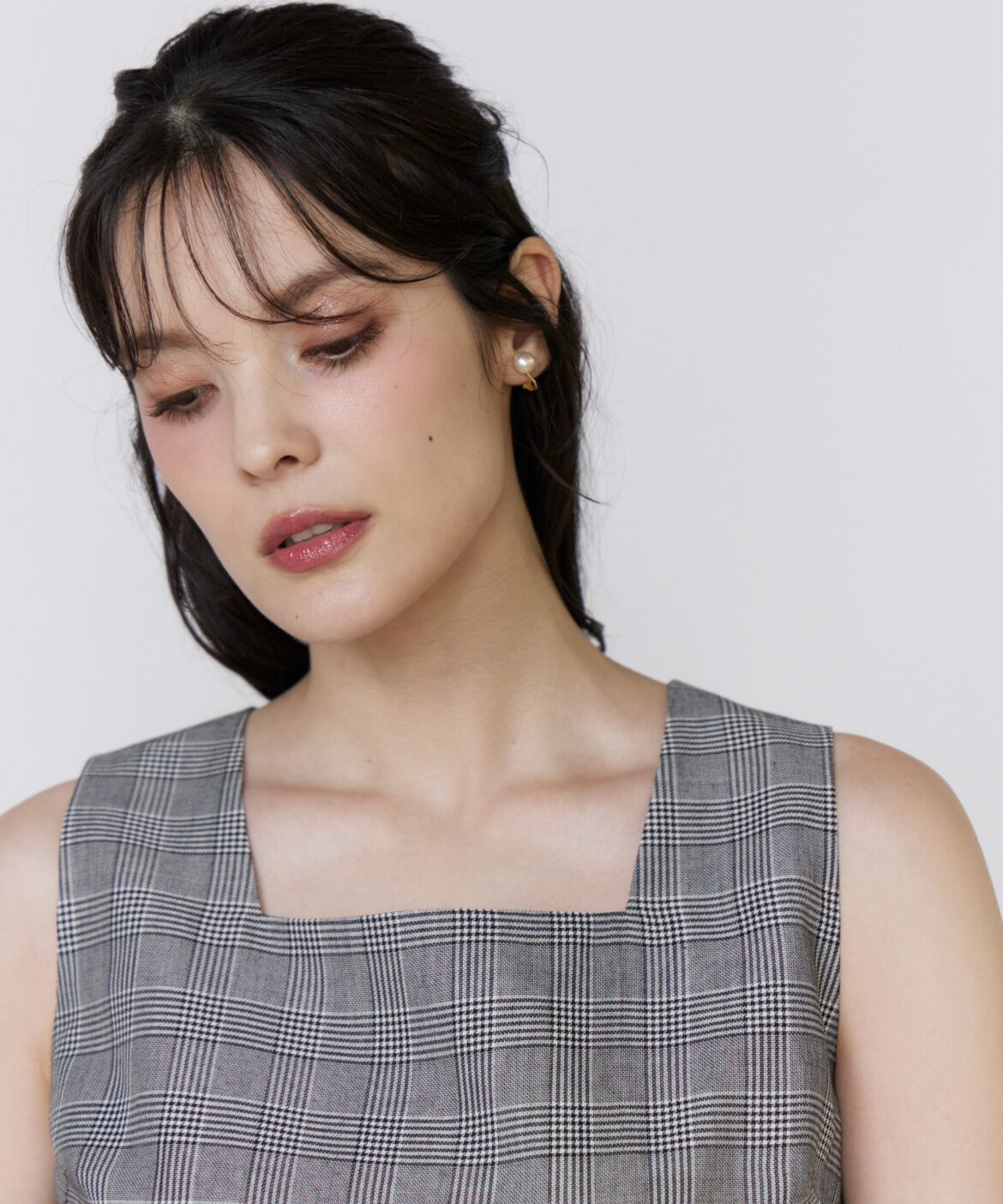 Maglie le cassetto「グレンチェックワンピース」|ワンピース|