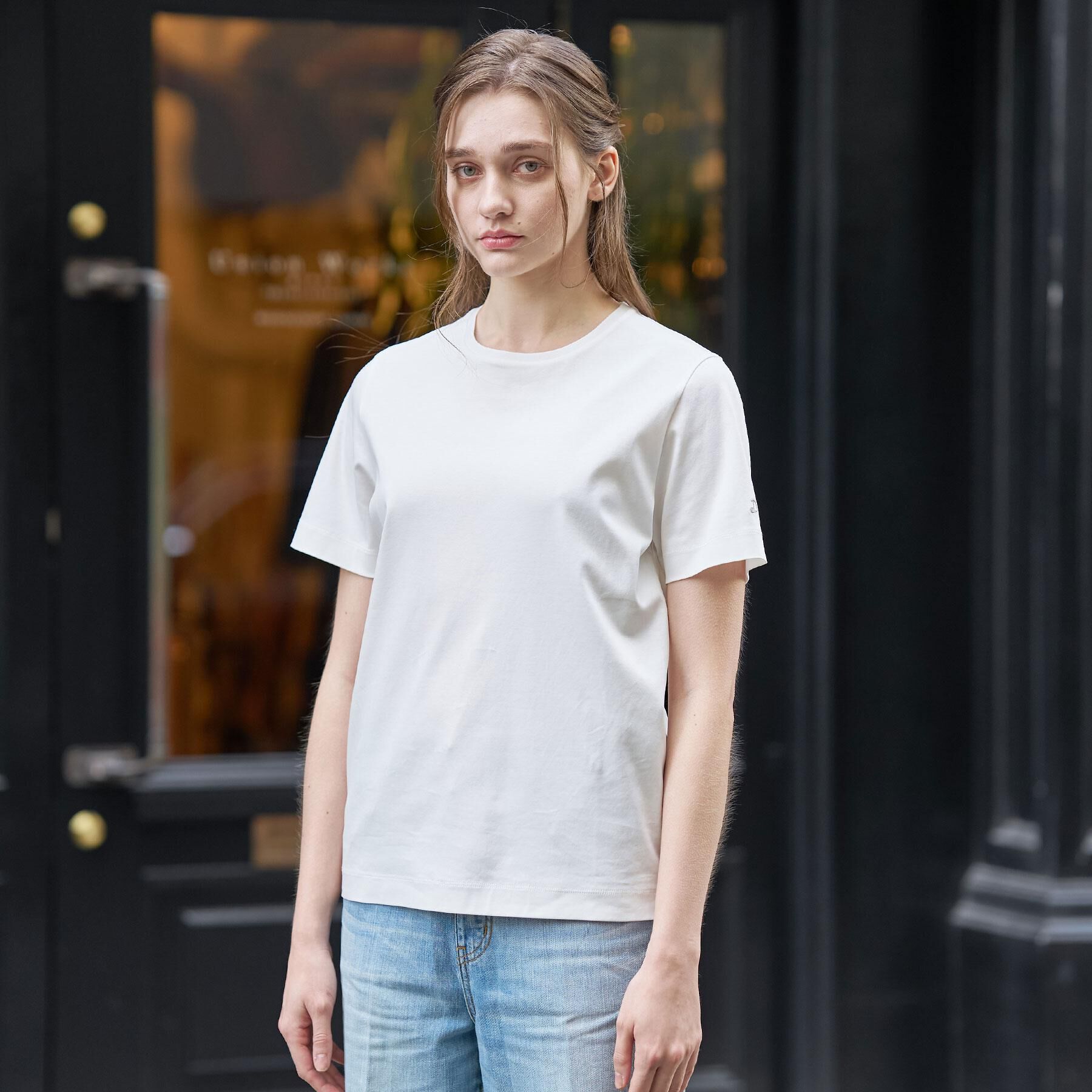 DRESSTERIOR「【接触冷感／抗菌防臭／消臭】アイスクリアコットンTシャツ」|Tシャツ・カットソー|