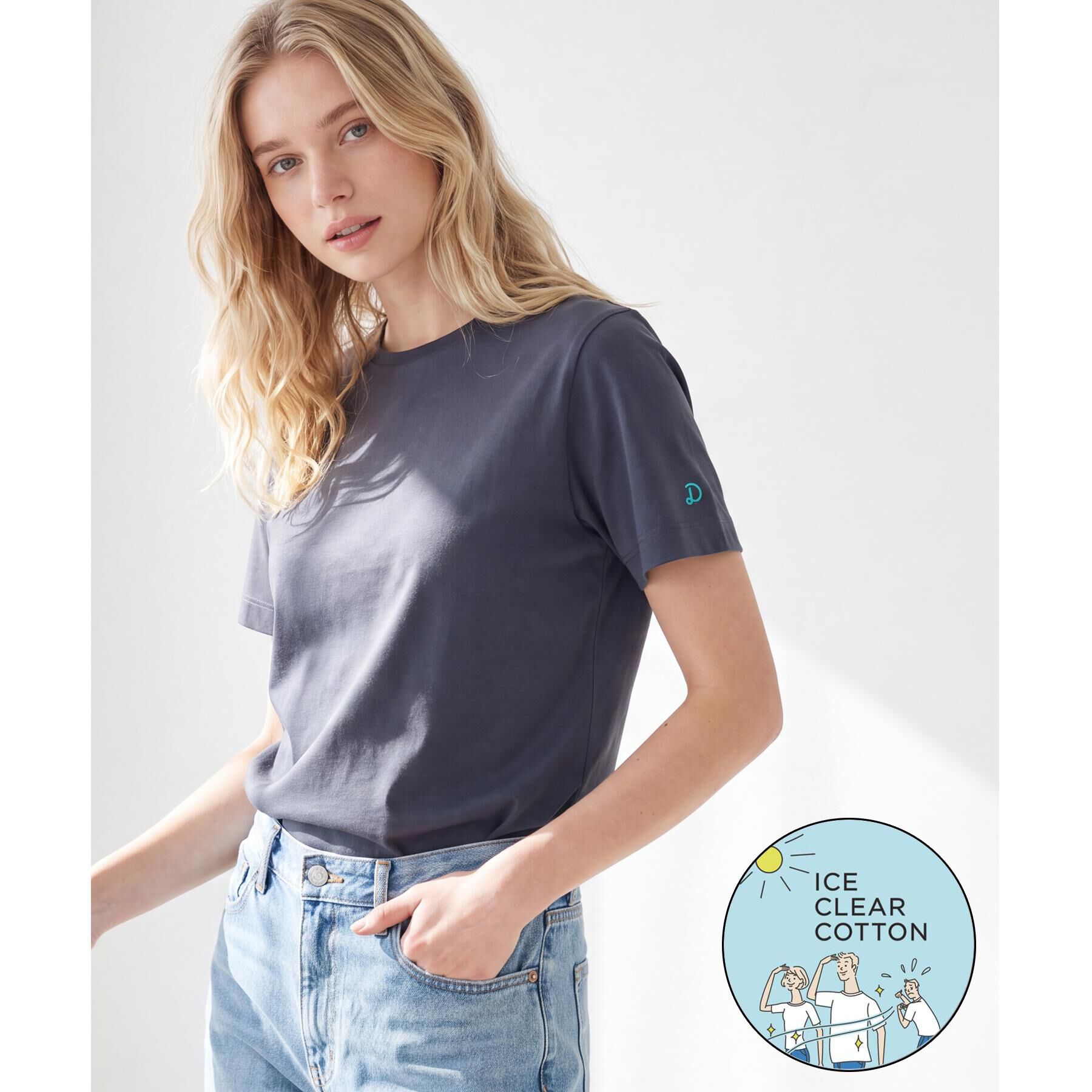 DRESSTERIOR「【接触冷感／抗菌防臭／消臭】アイスクリアコットンTシャツ」|Tシャツ・カットソー|スミクロ(018)