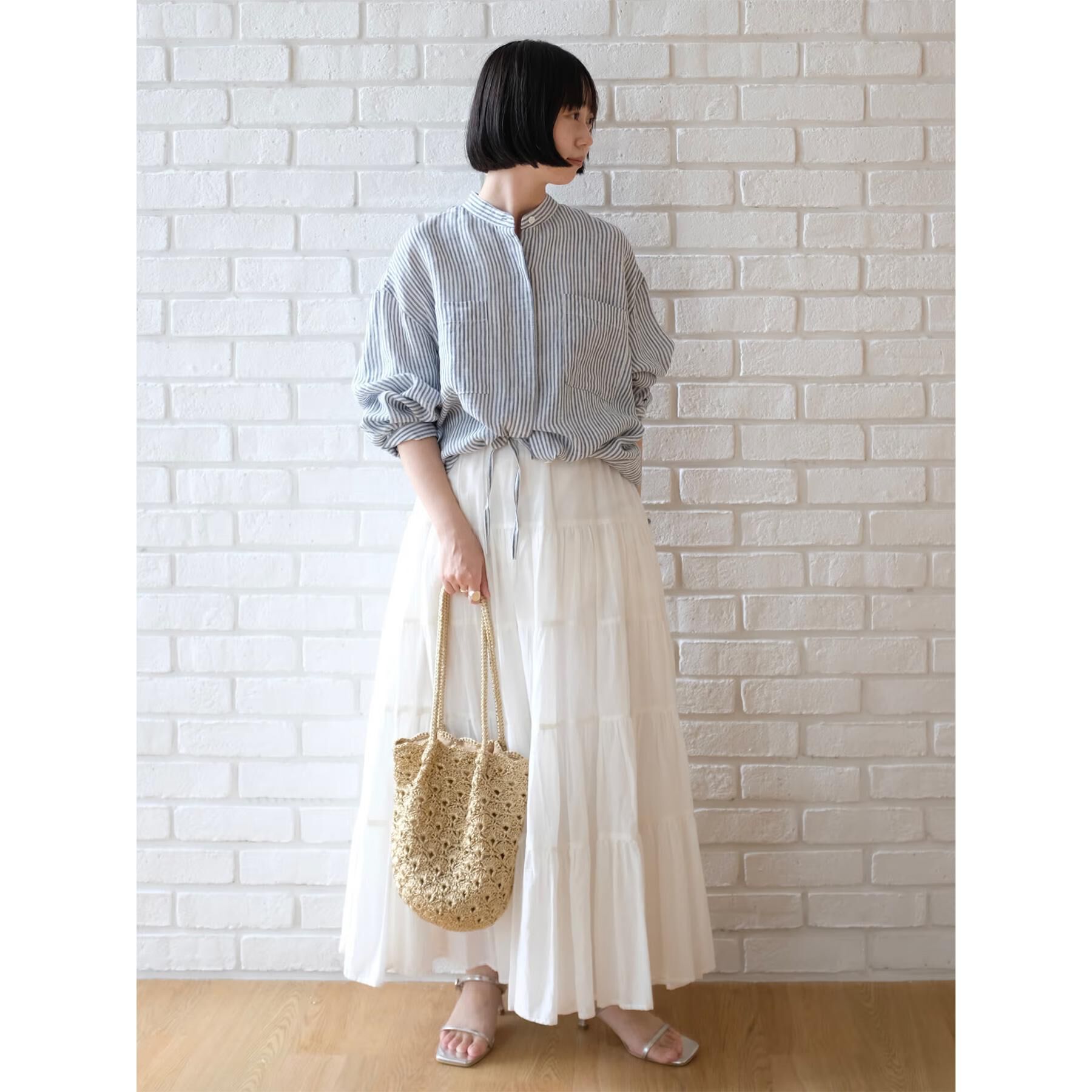 DRESSTERIOR「【再入荷】コットンボイルティアードスカート」|スカート|