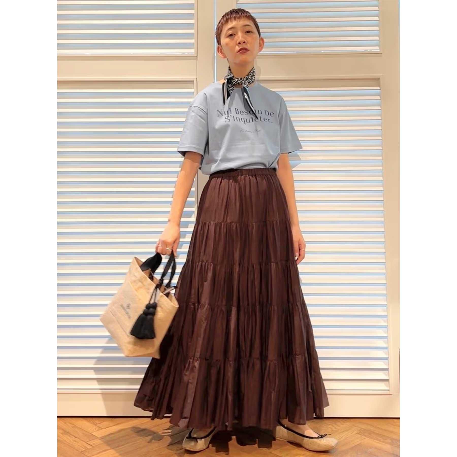 DRESSTERIOR「【再入荷】コットンボイルティアードスカート」|スカート|