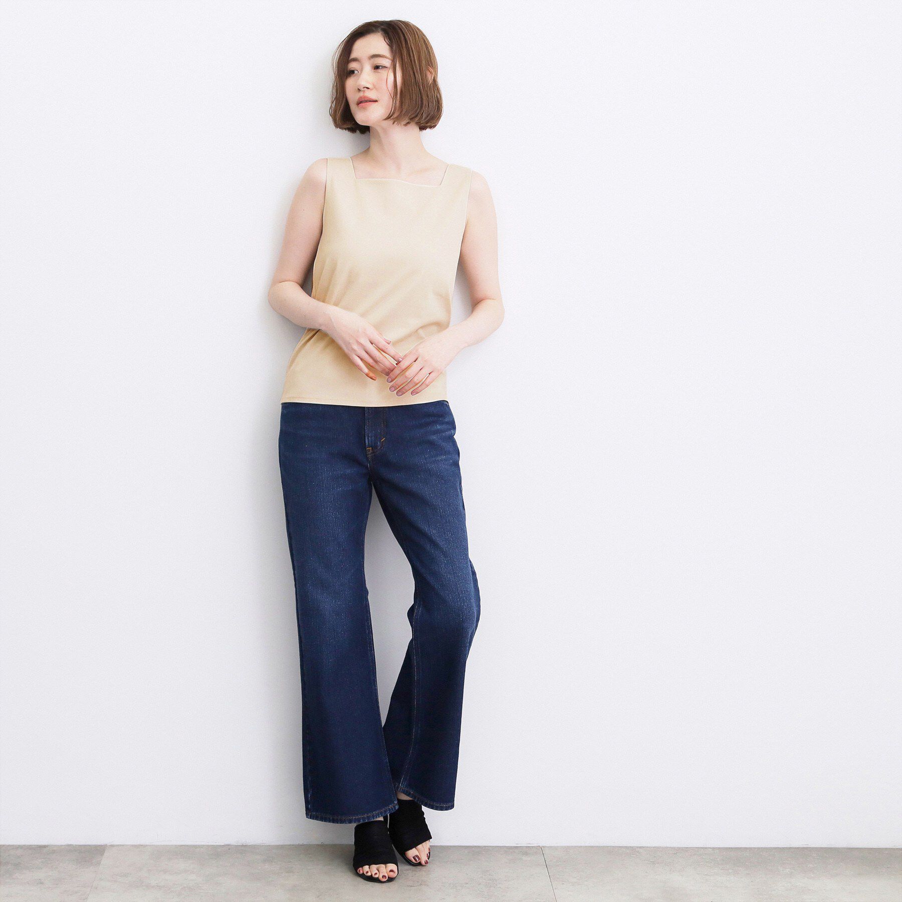 grove「【透けにくい】ダブルフロントタンク」|Tシャツ・カットソー|