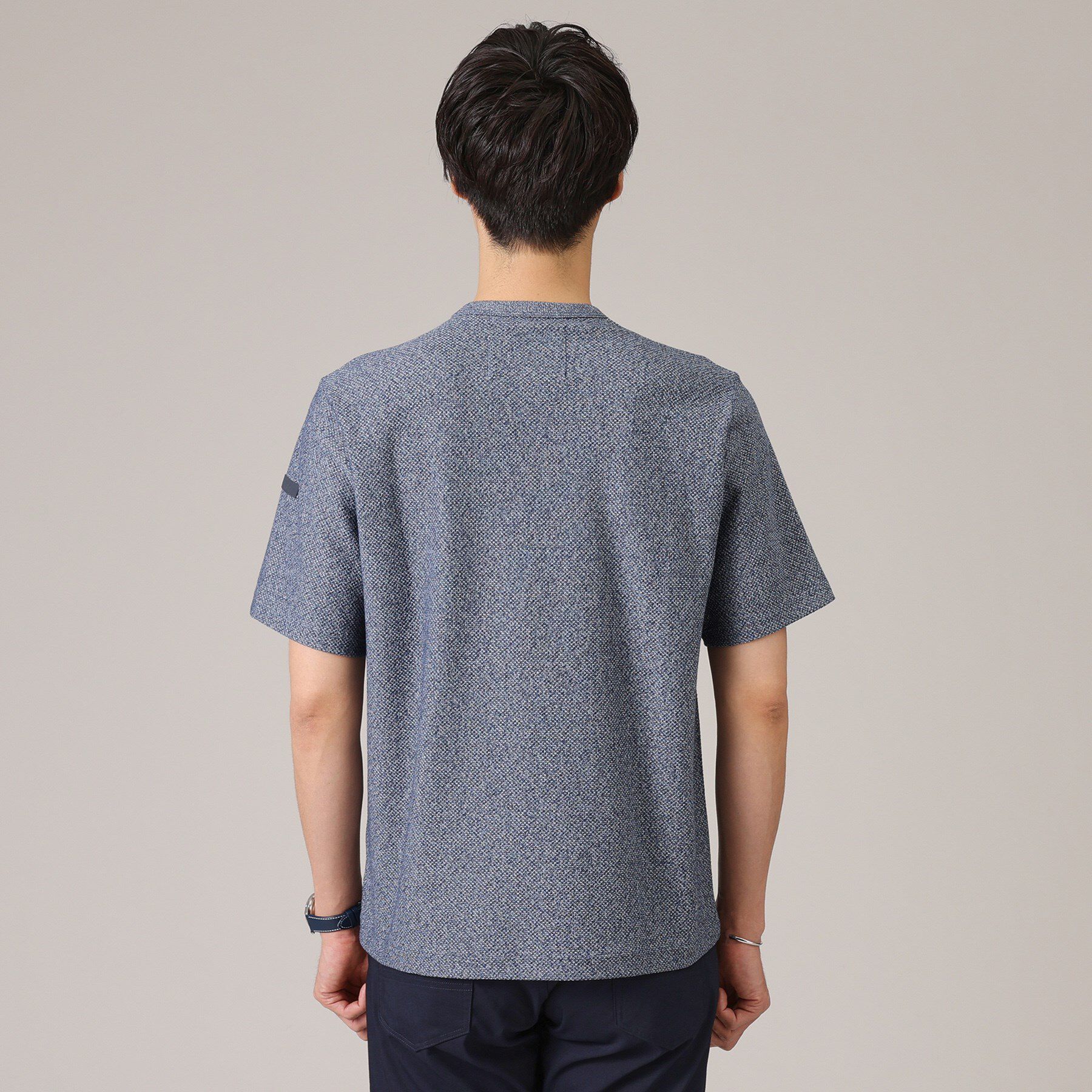 TAKEO KIKUCHI「【尾州織/Made in JAPAN】メランジ Tシャツ」|Tシャツ・カットソー|