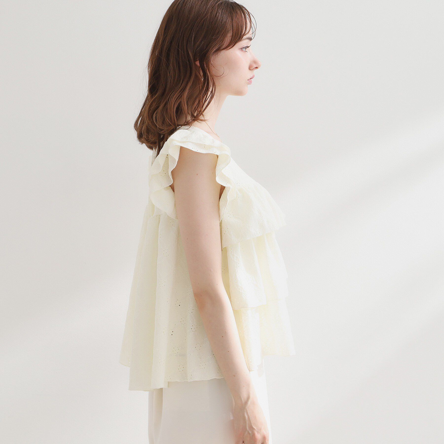 Couture broach「バックリボンフリルブラウス」|シャツ・ブラウス|
