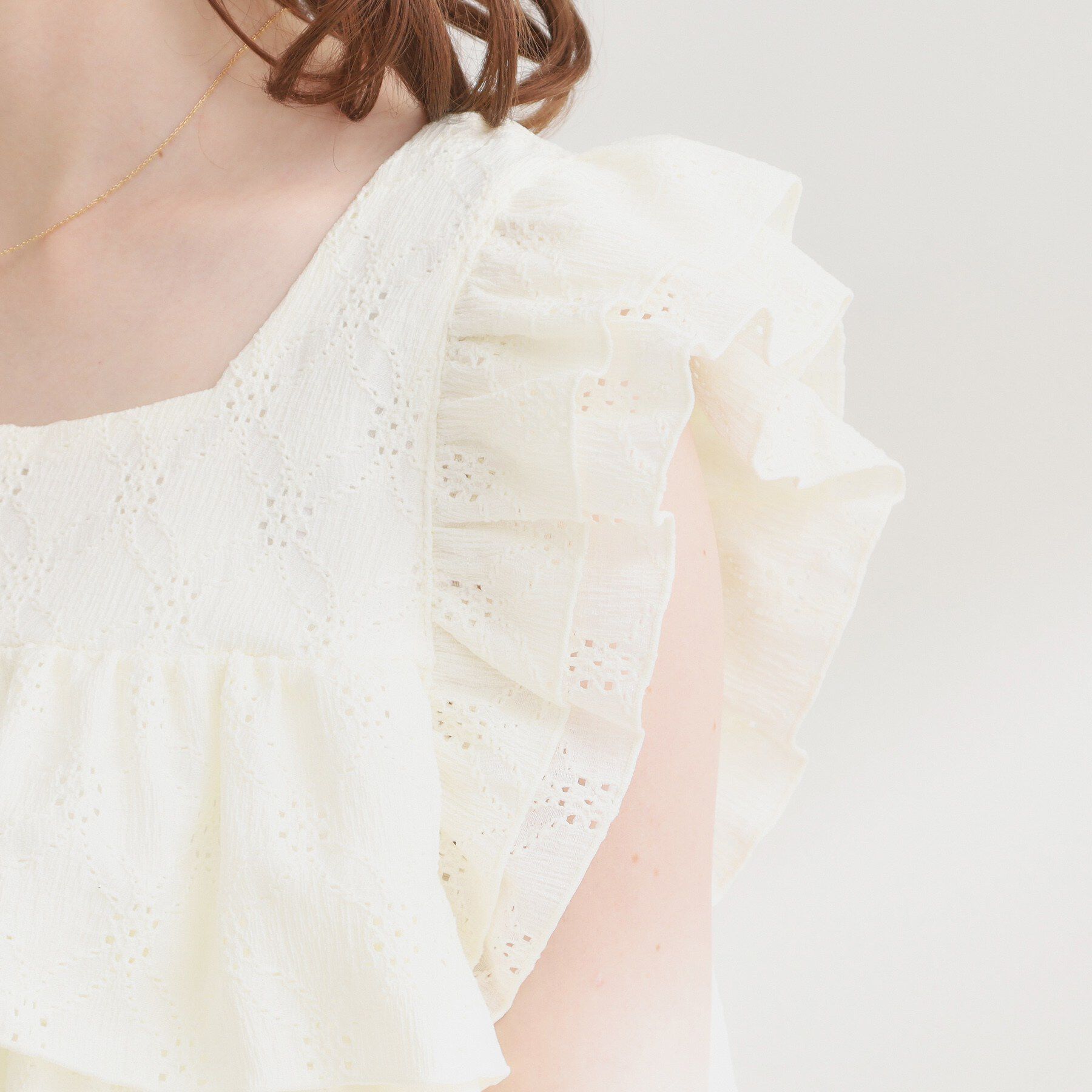Couture broach「バックリボンフリルブラウス」|シャツ・ブラウス|