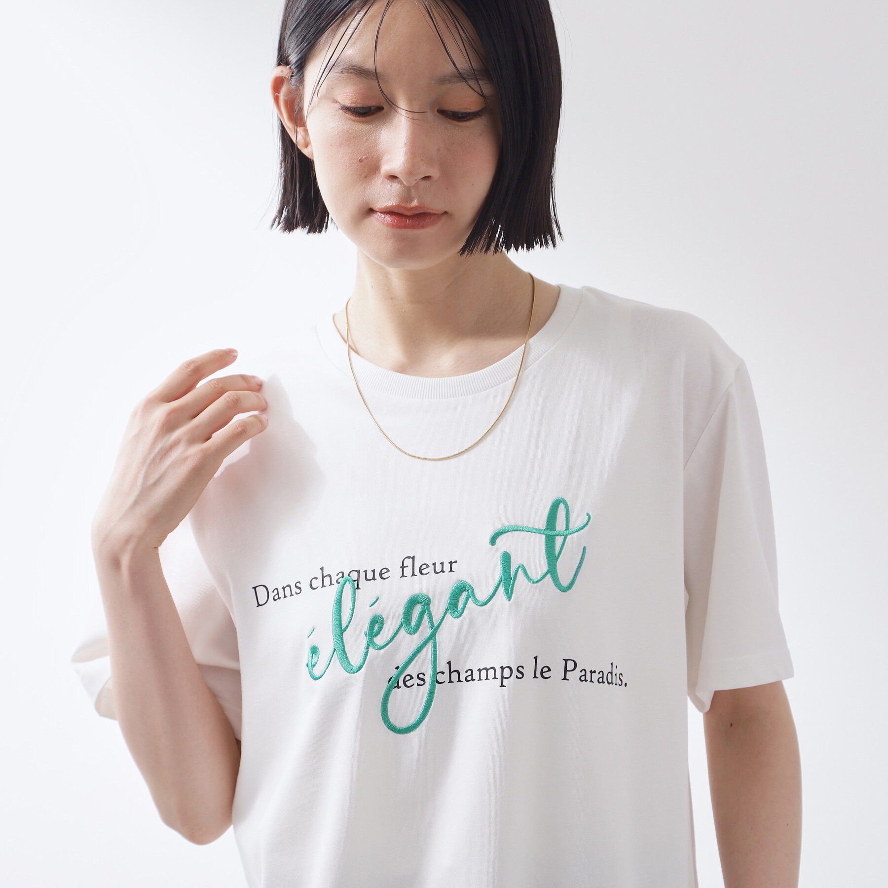 THE SHOP TK「【ひんやり/吸水速乾】プリントアソートTシャツ」|Tシャツ・カットソー|オフホワイト(003