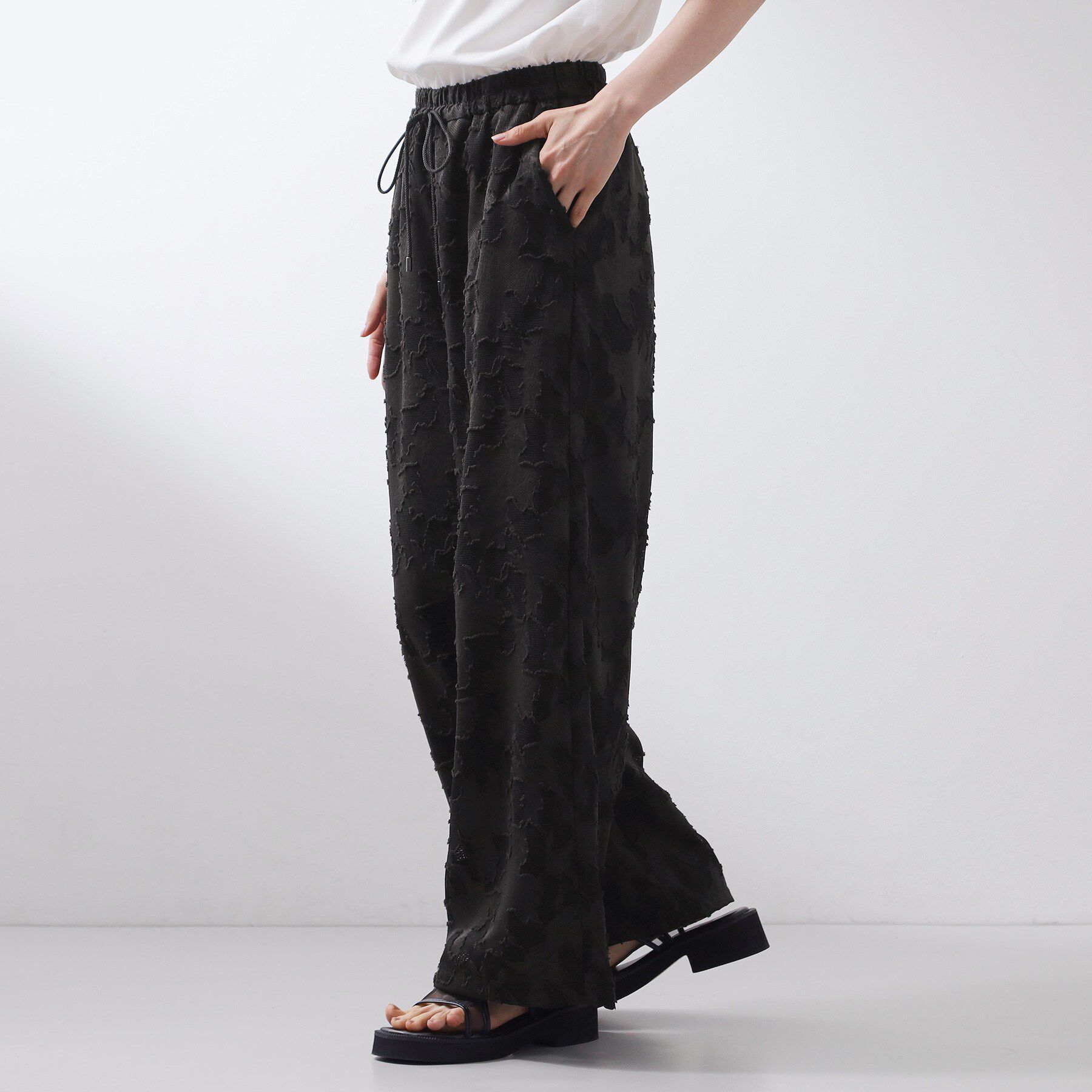 THE SHOP TK「フラワーカットジャカードパンツ」|その他|