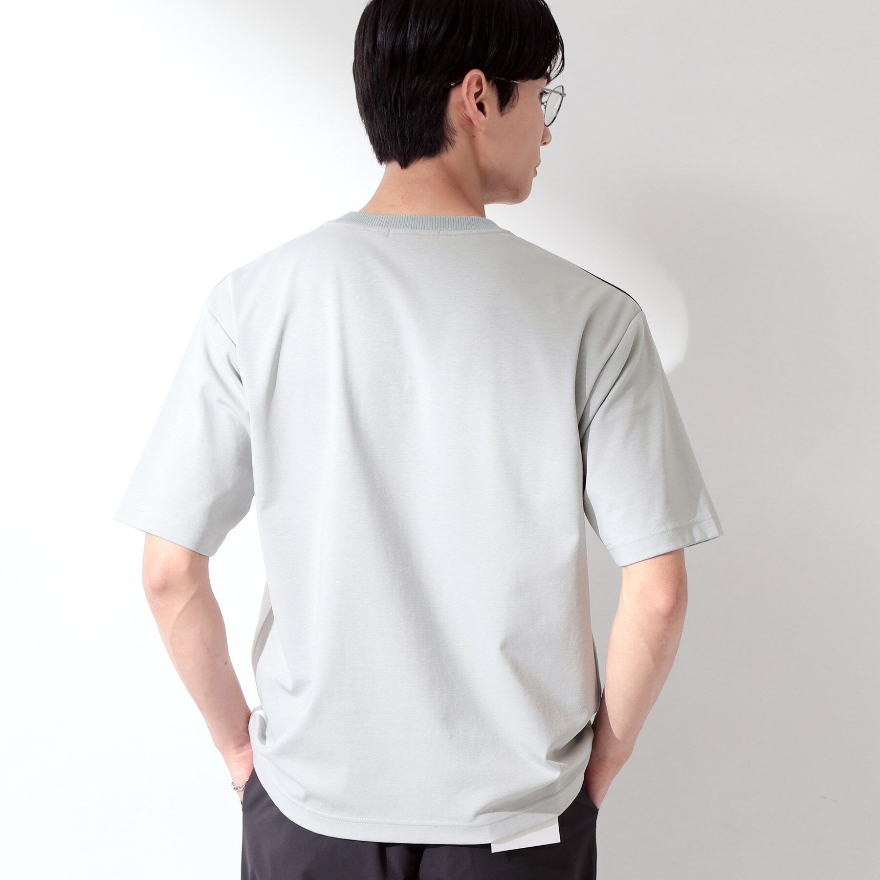 THE SHOP TK「【洗濯機OK】ブロッキング半袖ニット」|ニット・セーター|