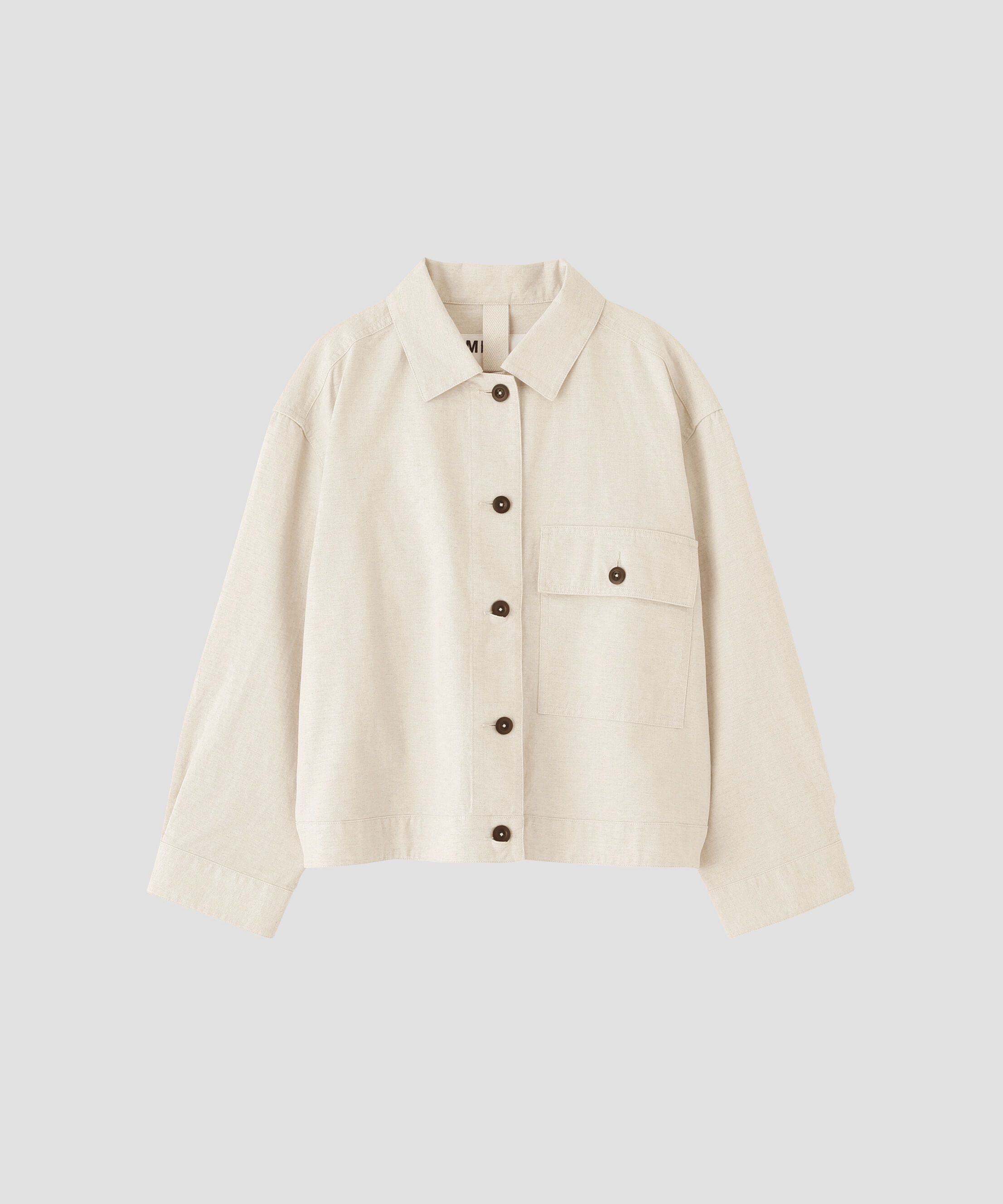 MHL.「BELGIAN LINEN COTTON PLAINWEAVE BLOUSON」|ブルゾン・スタジャン|