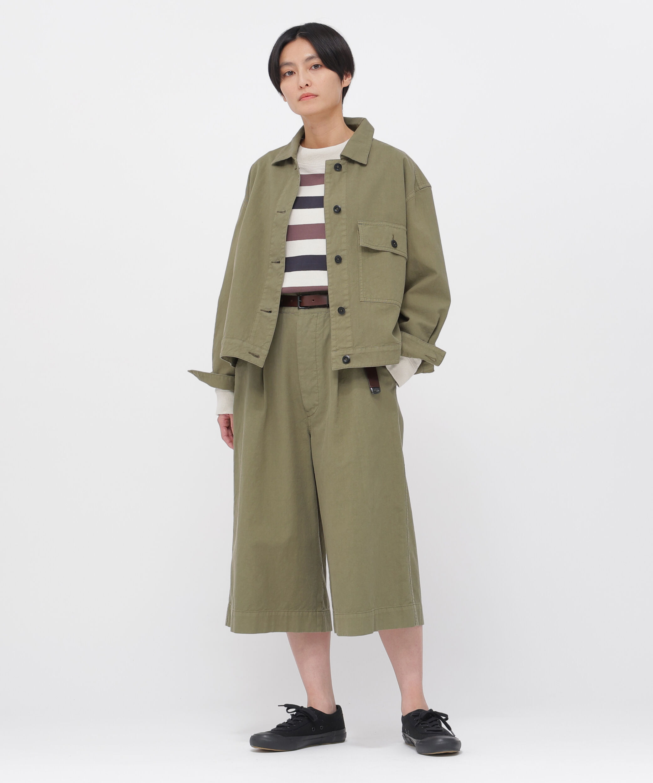 MHL.「BELGIAN LINEN COTTON PLAINWEAVE BLOUSON」|ブルゾン・スタジャン|