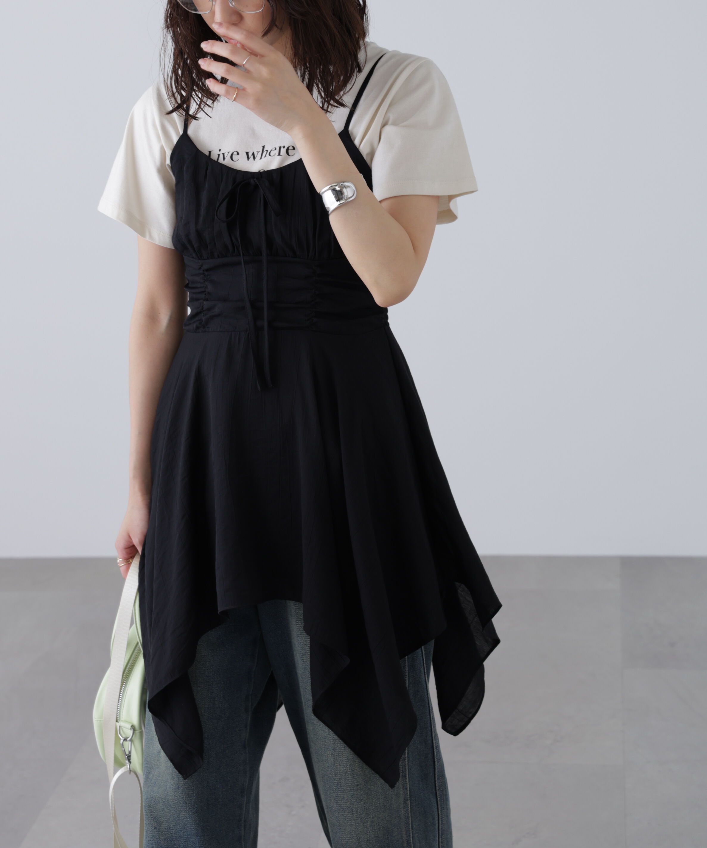  「イレヘムチュニックキャミワンピース」|ワンピース|