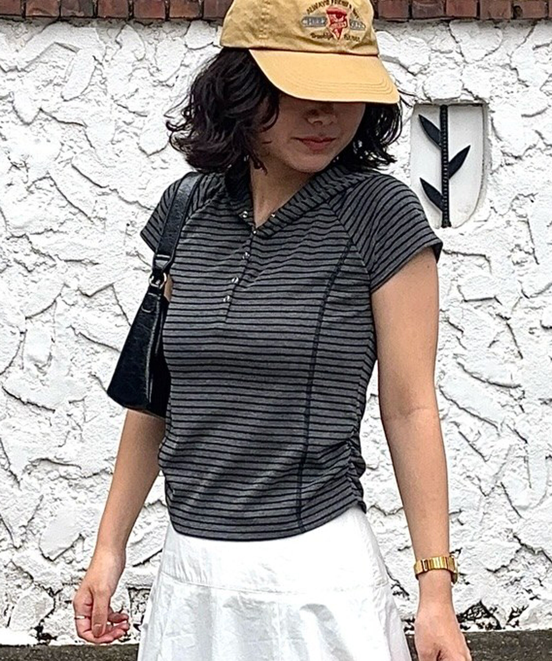  「スキッパー半袖カットソーフーディー」|Tシャツ・カットソー|