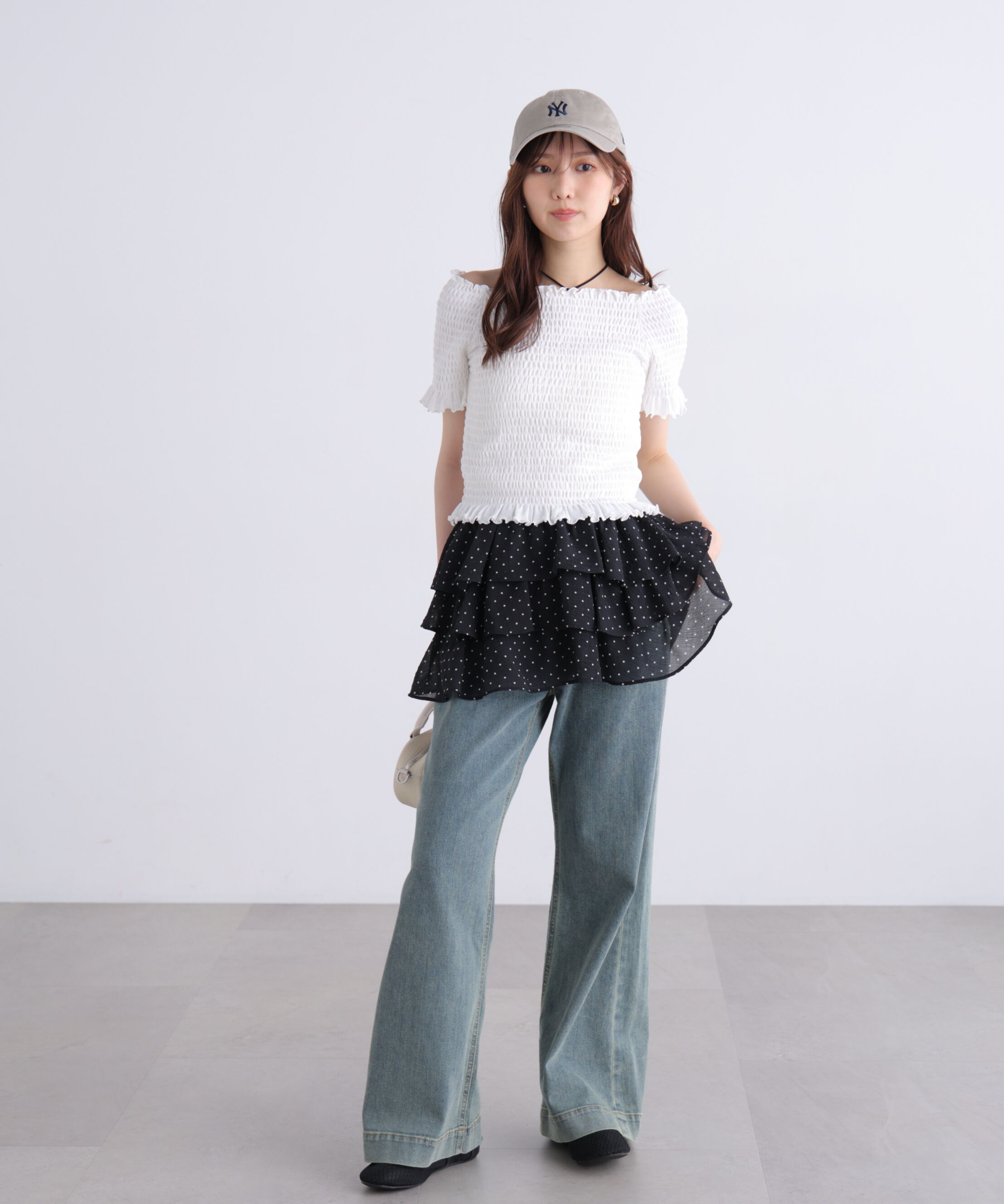  「2wayオフショルシャーリングカットソー」|Tシャツ・カットソー|