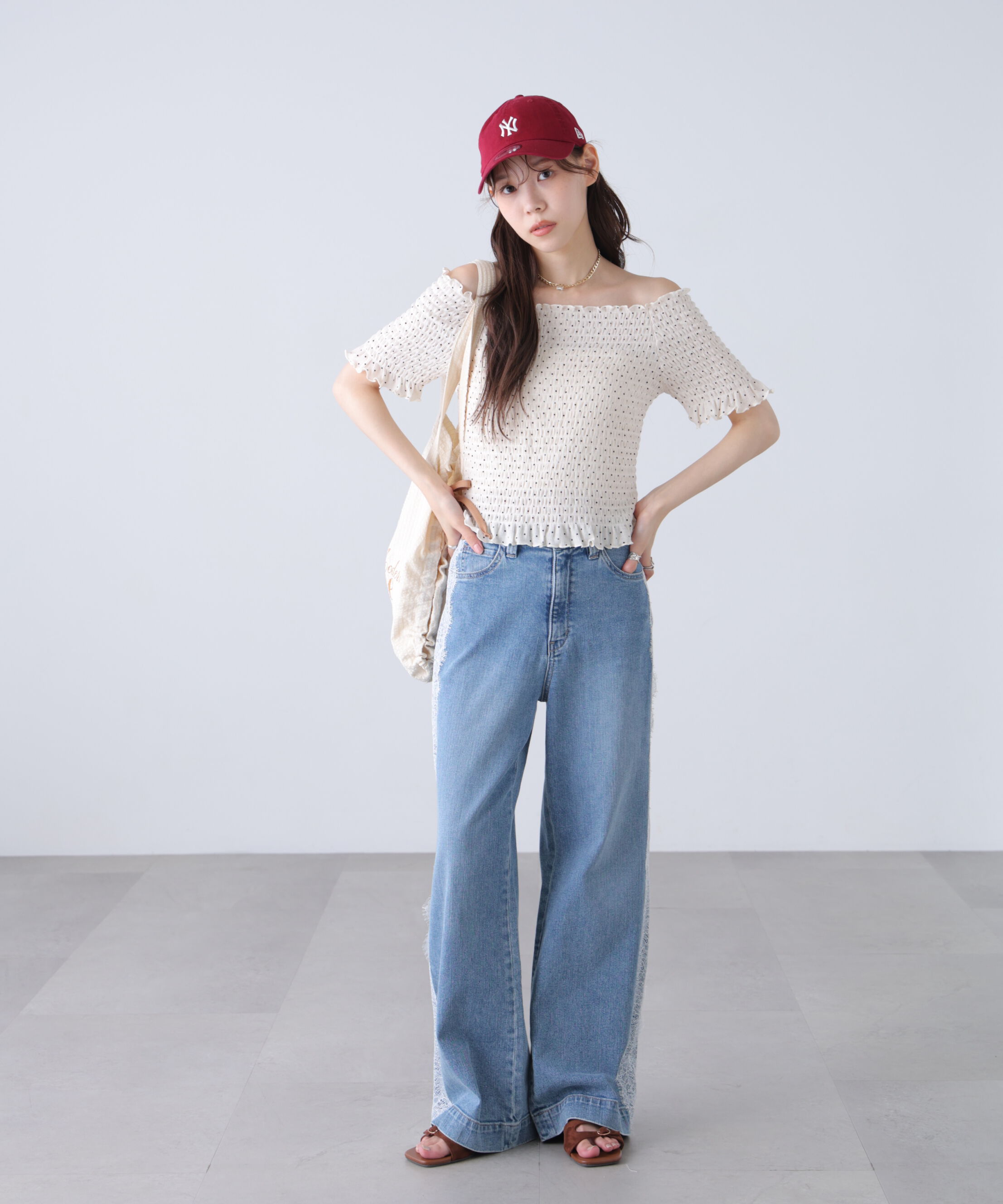  「2wayオフショルシャーリングカットソー」|Tシャツ・カットソー|