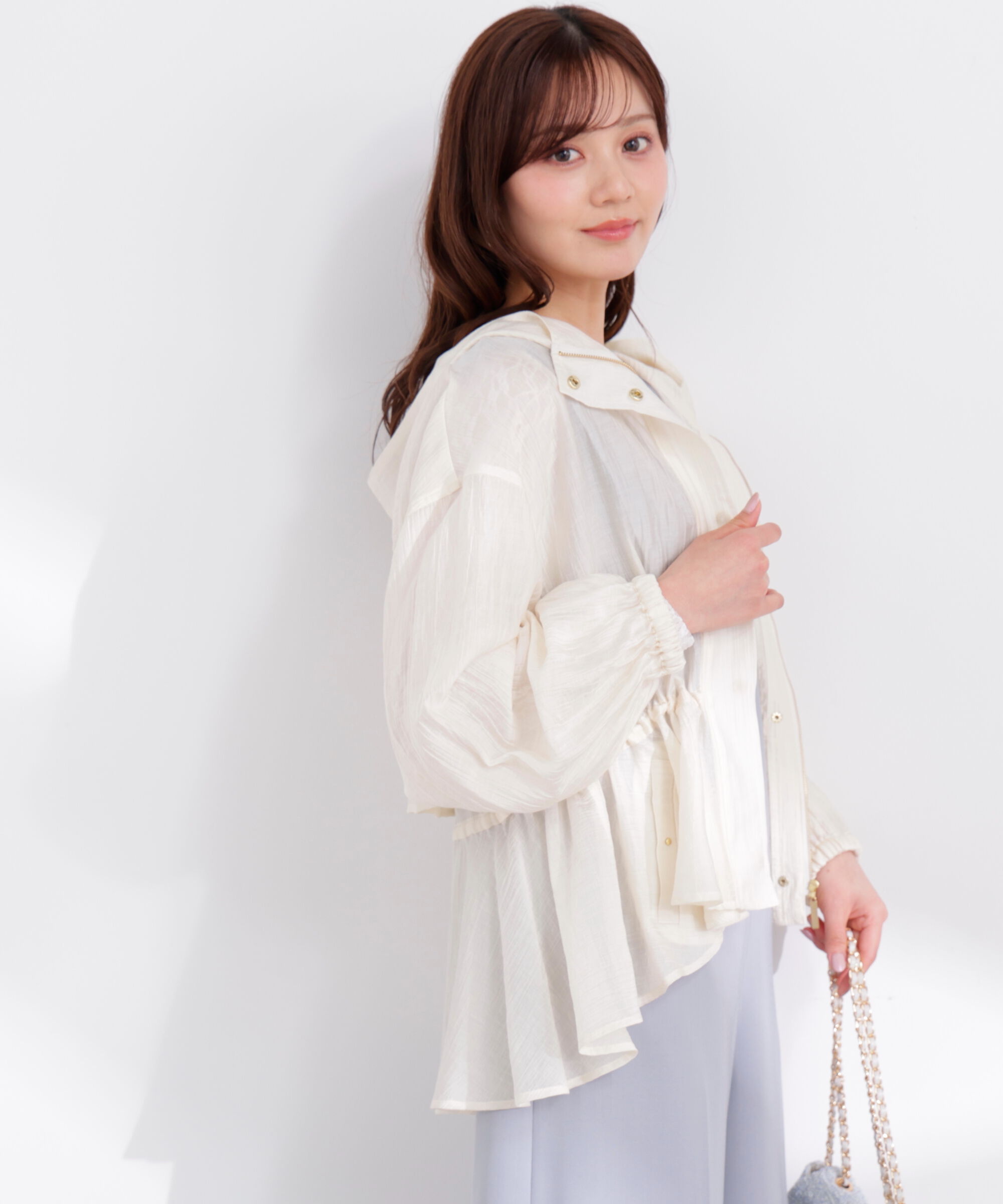 PROPORTION BODY DRESSING「シアーペプラムブルゾン 26SS」|ブルゾン・スタジャン|