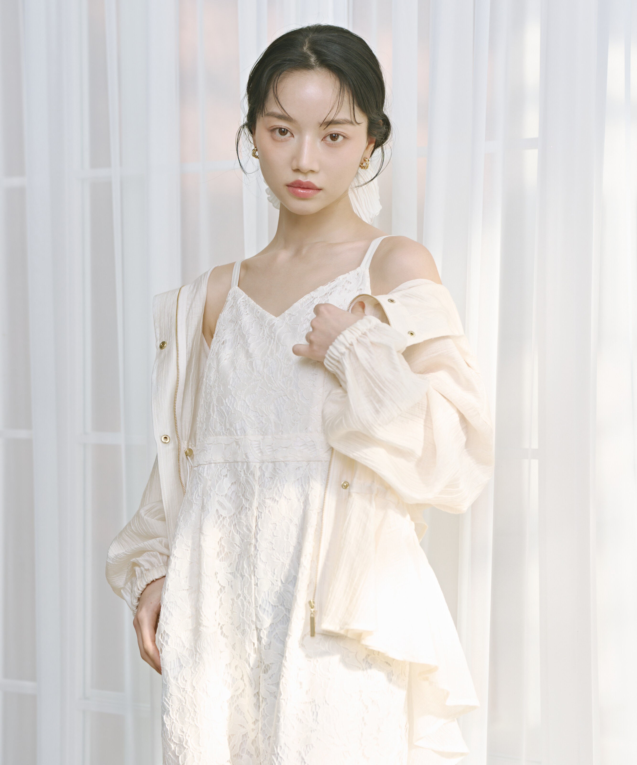 PROPORTION BODY DRESSING「シアーペプラムブルゾン 26SS」|ブルゾン・スタジャン|