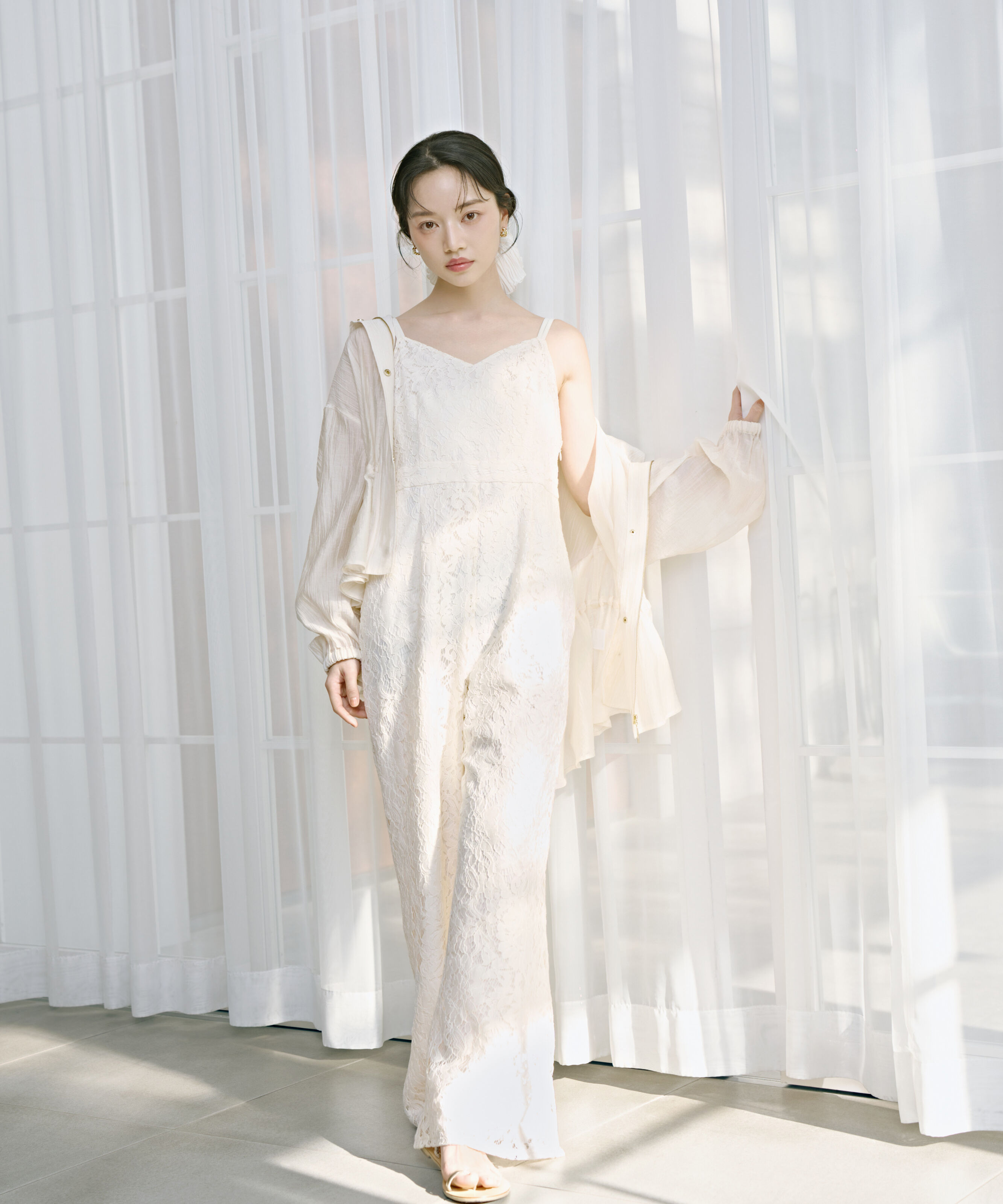 PROPORTION BODY DRESSING「シアーペプラムブルゾン 26SS」|ブルゾン・スタジャン|