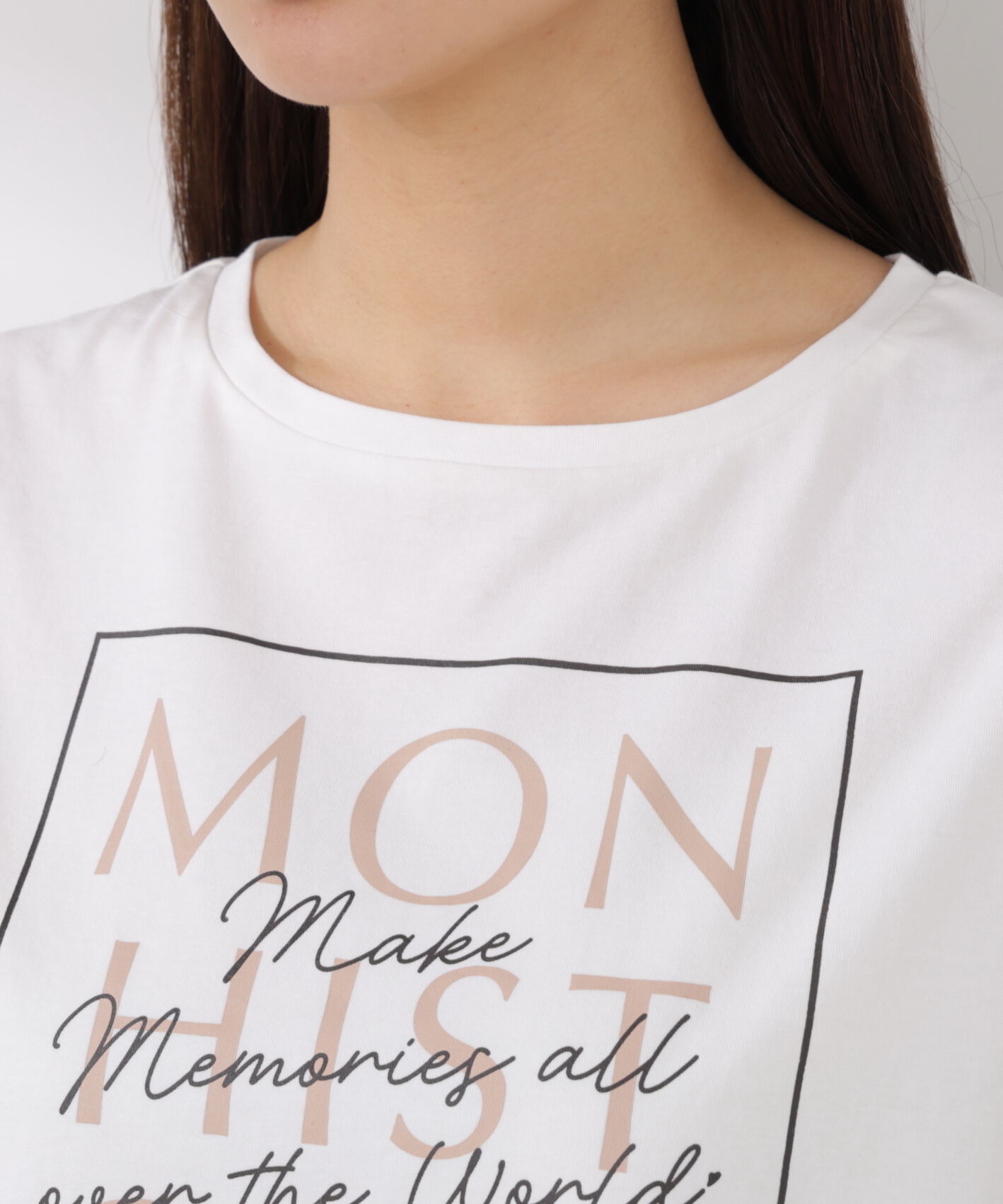 PROPORTION BODY DRESSING「短丈ロゴTシャツ」|Tシャツ・カットソー|
