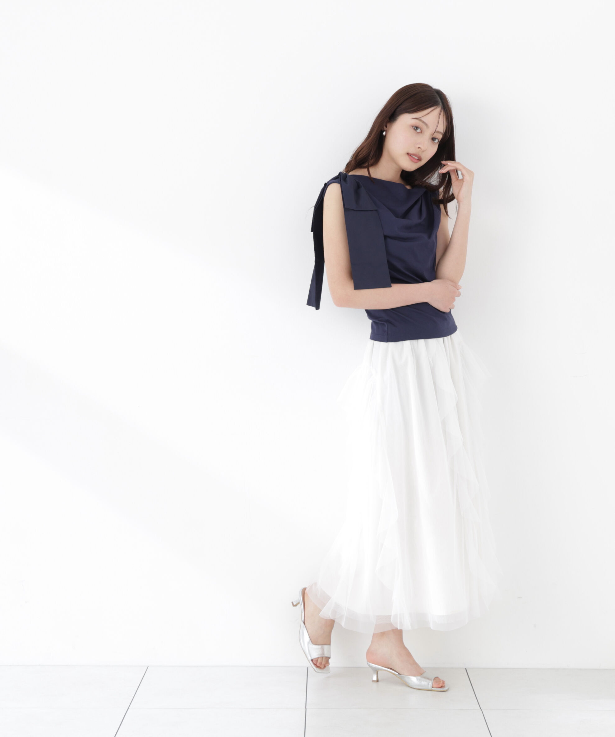 PROPORTION BODY DRESSING「＜中川紅葉さん着用＞ラッフルチュールスカート」|スカート|