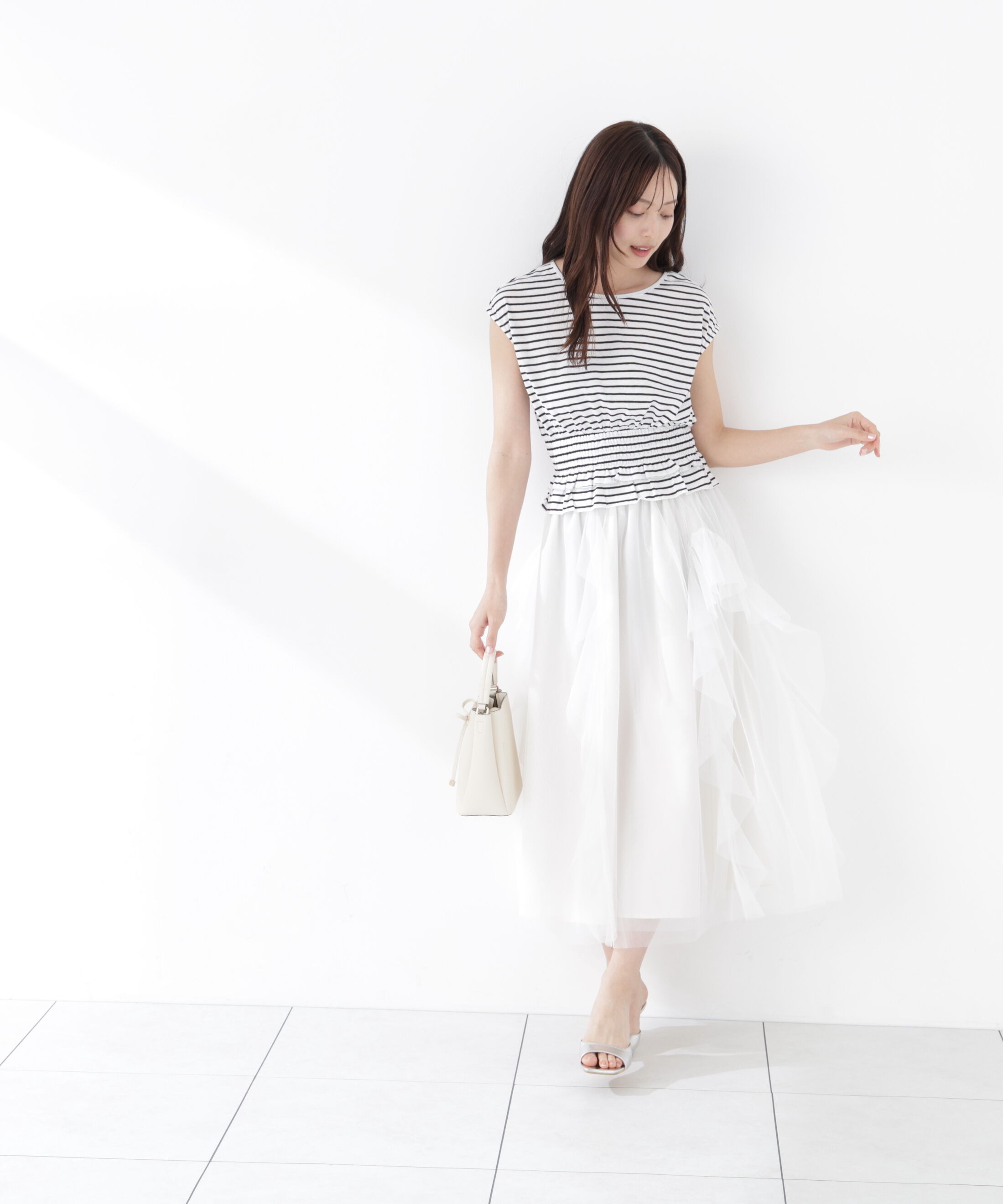 PROPORTION BODY DRESSING「＜中川紅葉さん着用＞ラッフルチュールスカート」|スカート|