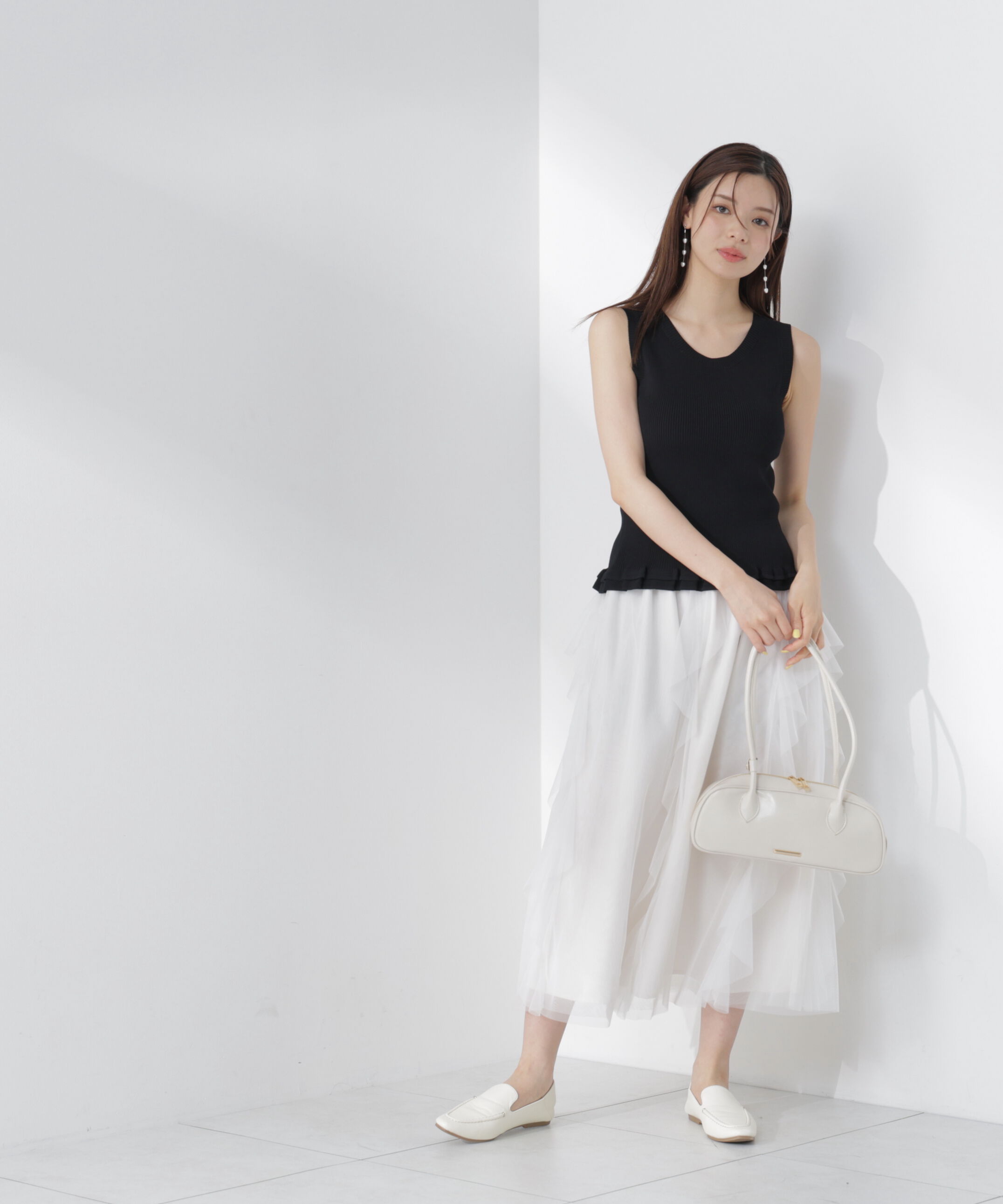 PROPORTION BODY DRESSING「＜中川紅葉さん着用＞ラッフルチュールスカート」|スカート|