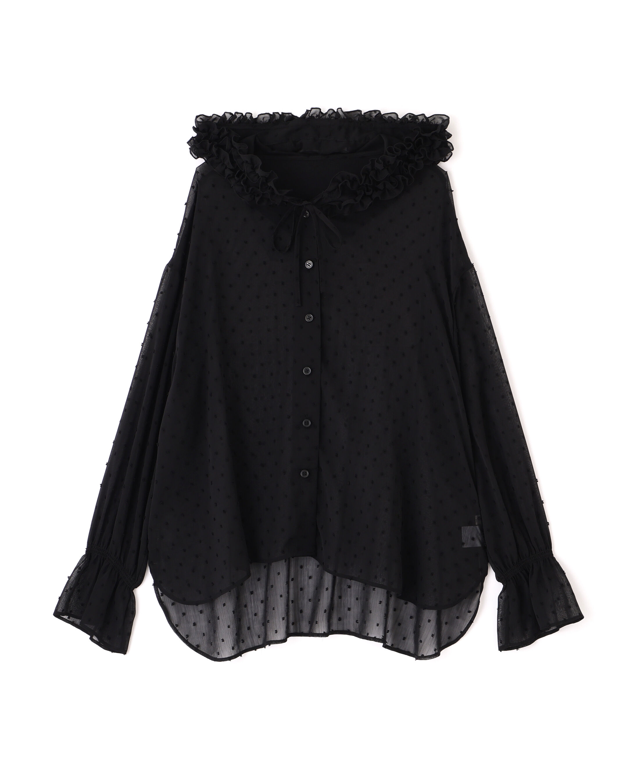PROPORTION BODY DRESSING「＜a/mie＞カットジャガードフードシャツ」|シャツ・ブラウス|