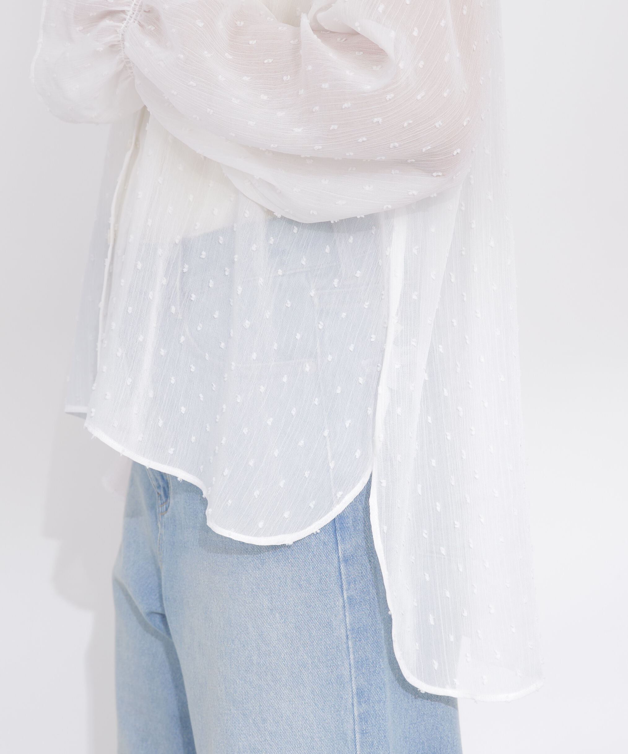 PROPORTION BODY DRESSING「＜a/mie＞カットジャガードフードシャツ」|シャツ・ブラウス|