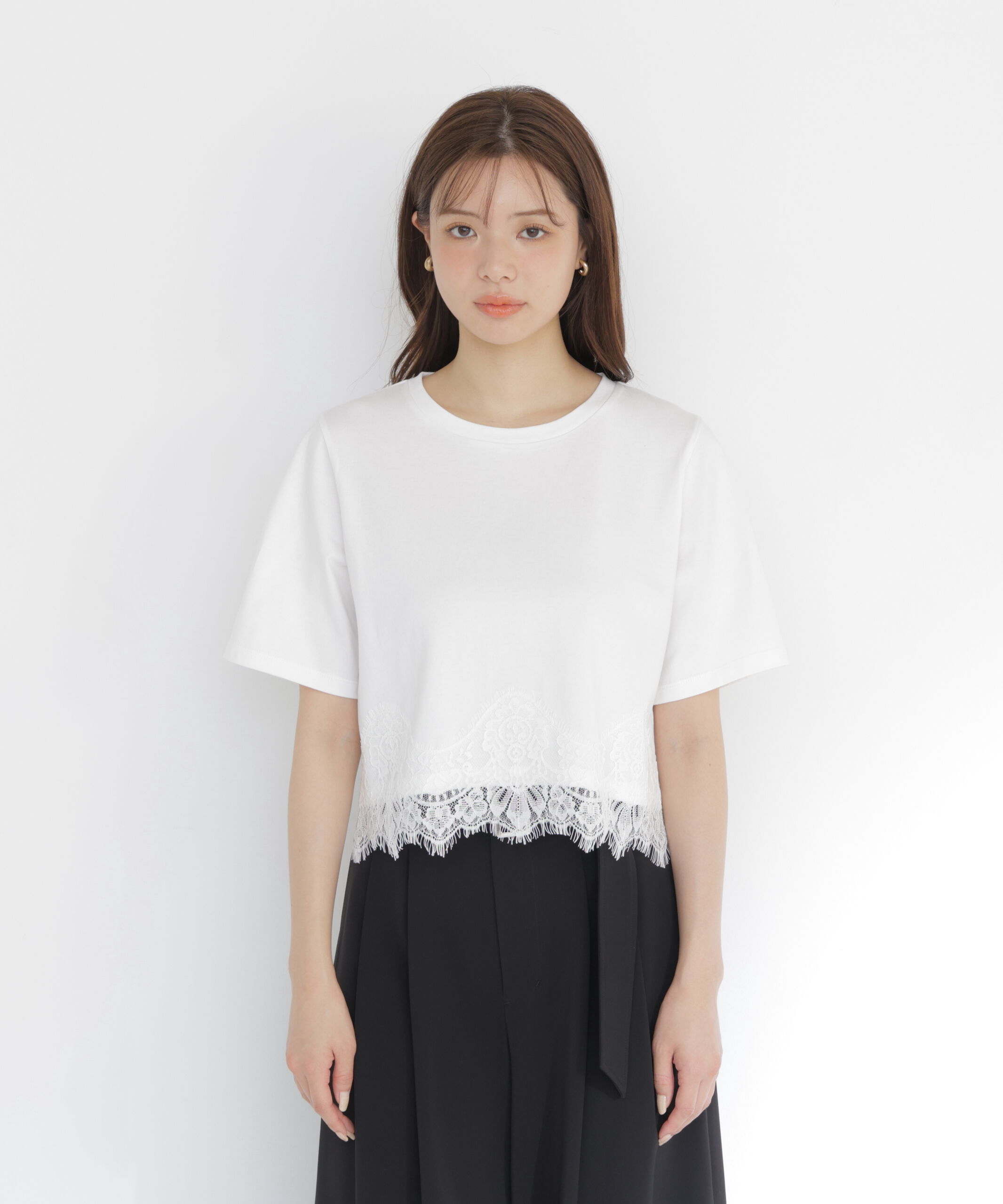 PROPORTION BODY DRESSING「レーストリムカットソー」|Tシャツ・カットソー|