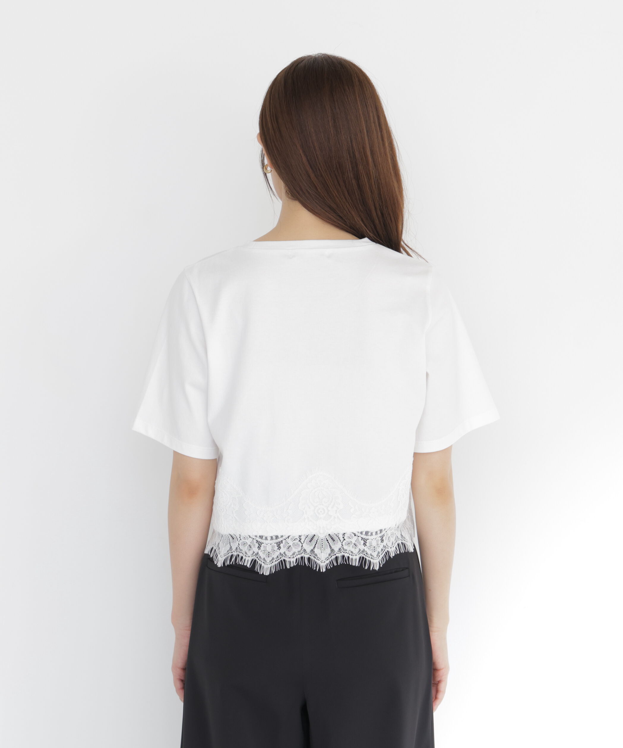 PROPORTION BODY DRESSING「レーストリムカットソー」|Tシャツ・カットソー|